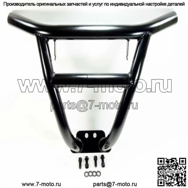 Бампер передний стальной черный с дефектами Polaris RZR XP1000 XP4 RS1 Turbo 2019+ - Image 5