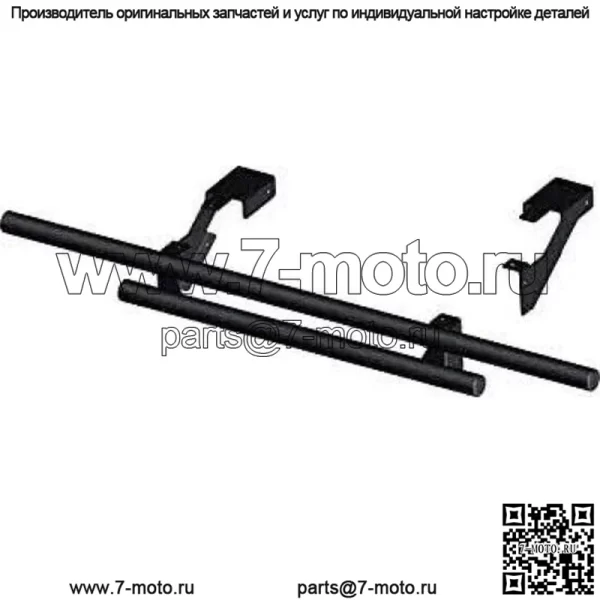 Двойной трубчатый задний бампер для Polaris Ranger 500 4x4 05-10 (для: Polaris) - Image 3
