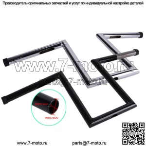 Мотоциклетные рули 1" Drag Bar Z-Bars для Harley Sportster Dyna Bobber Chopper