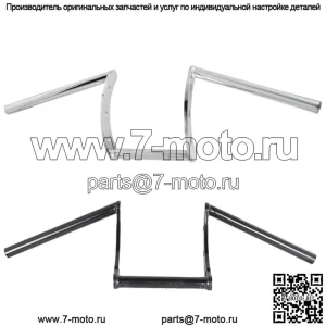 22 мм 7/8" мотоциклетный руль Z-образный руль для Sportster Ctom Chopper