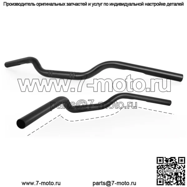 7/8" руль Tracker Drag руль хромированный для KAWASAKI VULCAN S 650 Custom - Image 4