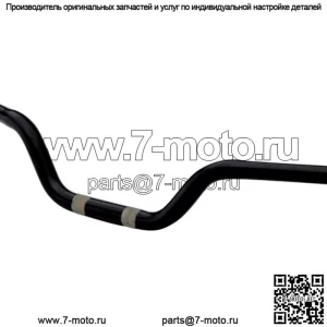 1-1/8 дюйма. Мотоциклетные рули, плоские, черные TD-118-00M