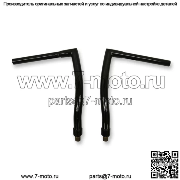Руль полосовой 1,25 дюйма, черный 0601-2554