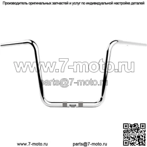 Руль двойной круглый 1-1/4 дюйма, хром LA-7324-14C