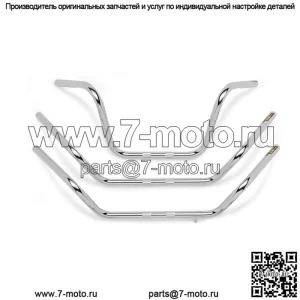1-дюймовый руль с низкой посадкой (с углублениями) - хром 300915