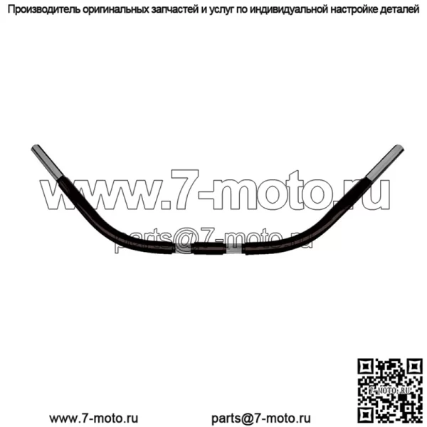 Wild 1 1 1/4 дюйма. Chubby Handlebar Springer Beach Bar - черный WO551B