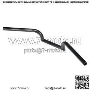 1" Руль с прорезями Черный 6013-2016