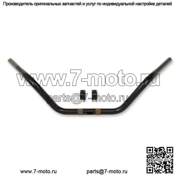 Руль Moose Knuckle 1 1/4", глянцево-черный LA-7312-07B