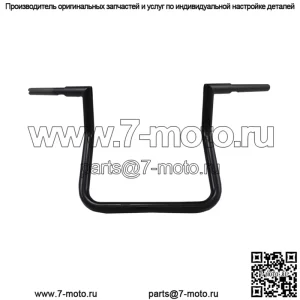 Руль Challenger Twin Peak 1-1/4", 10 дюймов, черный LA-7368-10B