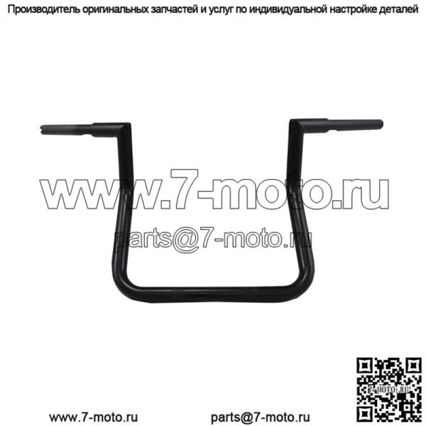 Руль Challenger Twin Peak 1-1/4", 10 дюймов, черный LA-7368-10B