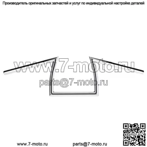 Руль 1" хром HB-KXN-01-CP