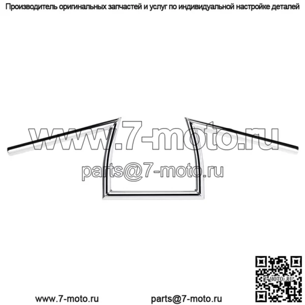 Руль 1" хром HB-KXN-01-CP