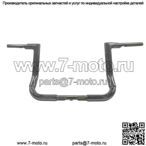 Вкл. 1-1/2" EZ Install Flat Top Handlebar 12" Chrome 605012
