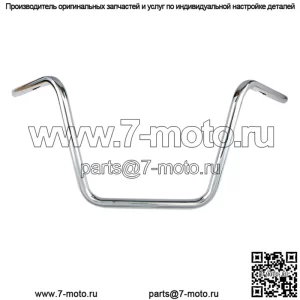 1 дюйм. Руль хромированный Buckhorn High Bend