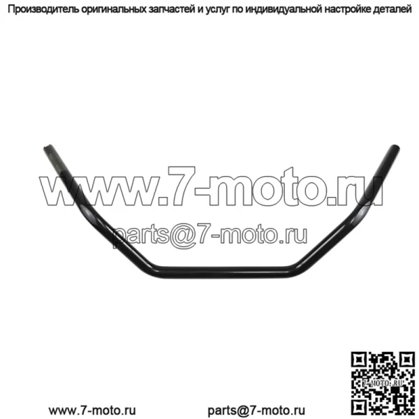 1 дюйм. Руль плоский черный Bagger Bend