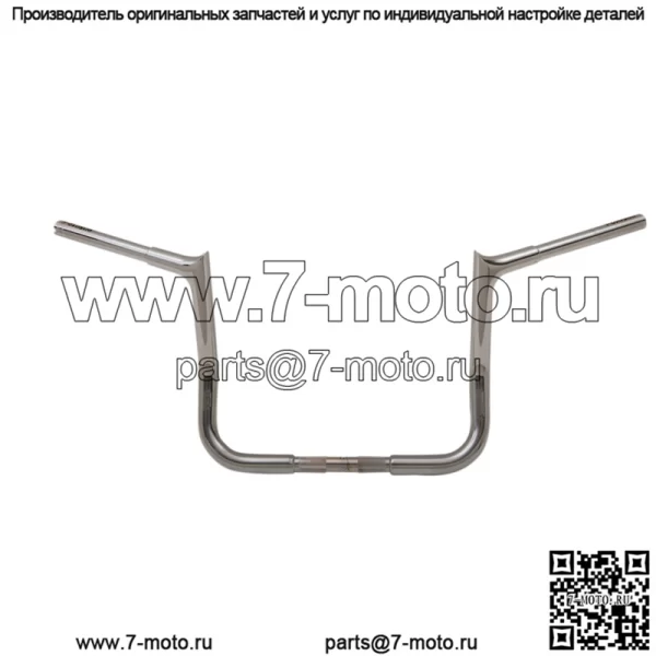 Вкл. 1 1/4" EZ Install Pointed Top Handlebar Kits 10" Chrome 909110