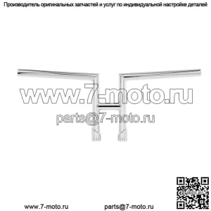 Руль 1" с прорезями, хром 6202-1056