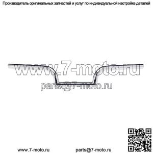 Руль 1" с прорезями, хром 6013-1056