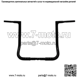 Вкл. 1-1/4" EZ Install Flat Top Handlebar 16" Black 705016B
