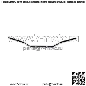1-дюймовый метрический руль Drag Cruiser Clubman Drag Bend - хром 650-08743