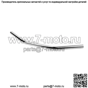 1-дюймовый руль с тягой - изгиб 27 градусов - хром 650-08411