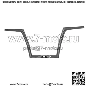 Вкл. 1-1/4" EZ Install Flat Top Handlebar 12" Chrome 706012