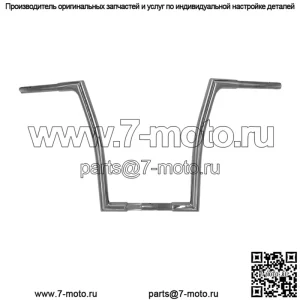 Вкл. 1-1/4" EZ Install Flat Top Handlebar 16" Chrome 707016
