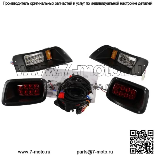 Комплект светодиодных фар для гольф-кара, регулируемые фары для EZGO TXT 1994-2013 - Image 2