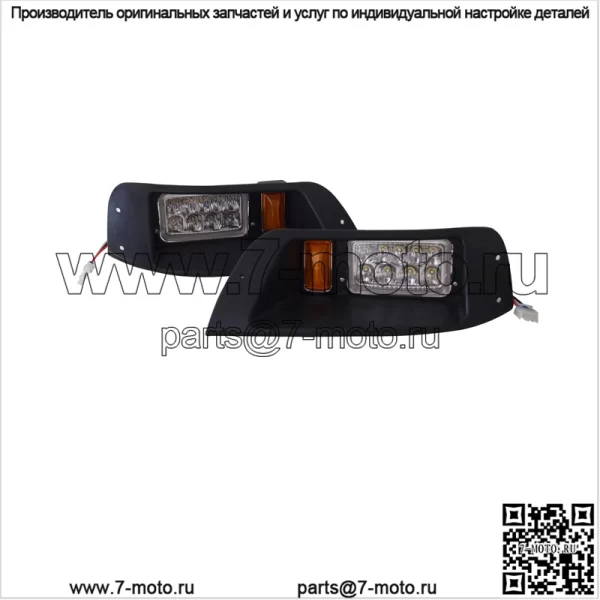 Комплект светодиодных фар для гольф-кара, регулируемые фары для EZGO TXT 1994-2013 - Image 4