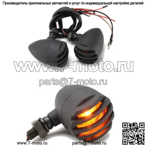 2x Мотоциклетный тормозной фонарь с указателем поворота для Harley Chopper Bobber Cafe