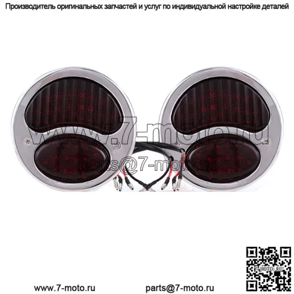 2X винтажных светодиодных задних фонаря Hot Rat Street Rod для автомобиля Ford Model A