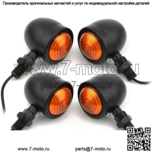 4x Мотоциклетный Пуля Поворотный Сигнал Задний Фонарь Для Harley Cafe Racer Chopper Bobber