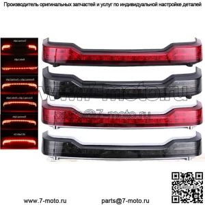 King Pack багажник накладка со светодиодным стоп-сигналом для Harley Tour Pak Touring 2014-Up