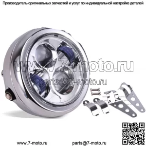 Кронштейн для бокового крепления светодиодной фары Motorcycle Cafe 6.5" для Harley Bobber Chopper