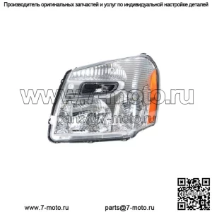 Левый для 2005-2009 Chevy Equinox Галогеновая фара в сборе хромированный корпус прозрачный