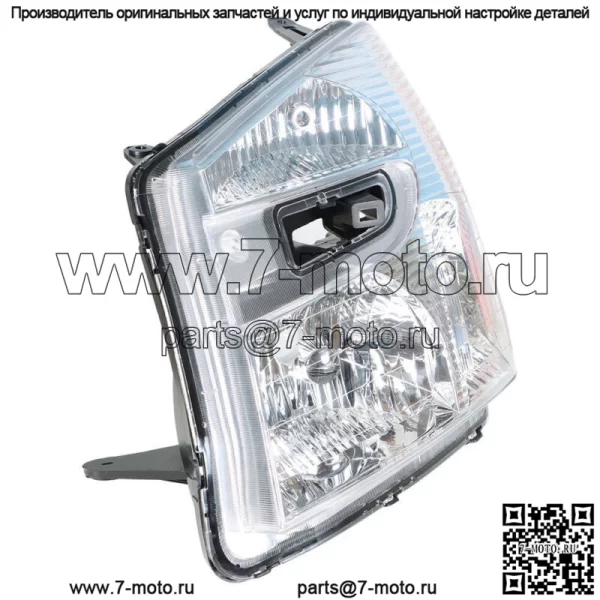 Левый для 2005-2009 Chevy Equinox Галогеновая фара в сборе хромированный корпус прозрачный - Image 3