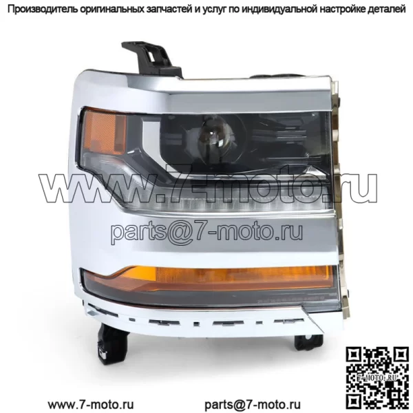 Фара для Chevrolet Silverado 1500 HID 2016-2018 гг. со светодиодной подсветкой для пассажира с правой стороны - Image 3