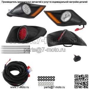 Подходит для Yamaha Drive2 Golf Cart LED Headlight Taillight Light Kit (2017-Up)