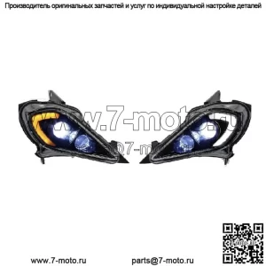 Комплект светодиодных фар. Подходит для: 2006 - 2024 YAMAHA YFZ 450 700R YFM 250 350 700 (для: более одного транспортного средства)