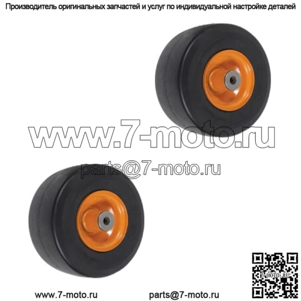 2PK Flat Free Solid Tire для газонокосилок Scag Переднее поворотное колесо 9x3.50-4