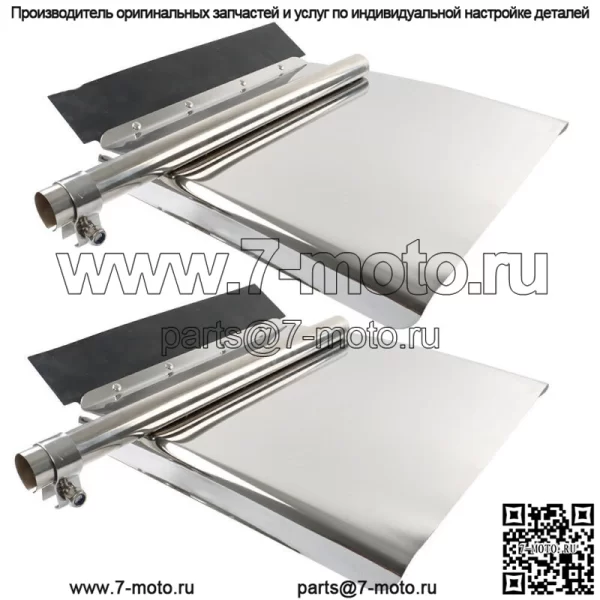 Комплект крыльев Quarter Fender 24" x 24" из нержавеющей стали для полуприцепа - Image 4