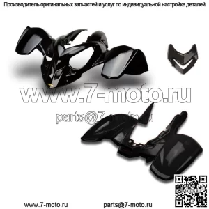 НОВЫЙ КОМПЛЕКТ ПЕРЕДНИХ И ЗАДНИХ КРЫЛЬЕВ POLARIS PREDATOR 500 ИЗ ЧЕРНОГО ПЛАСТИКА