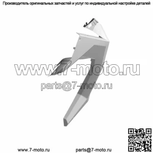 Крыло Polaris Flare, переднее, правое, глянцево-черное, оригинальная деталь OEM 5455176-070 (для: Polaris)