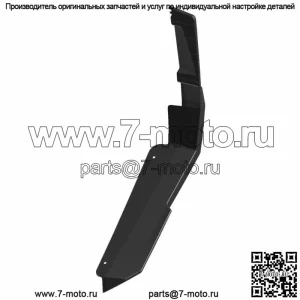 Расширитель крыла Polaris, задний, правый, глянцево-черный, оригинальная деталь OEM 5453035-070
