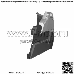 Крыло Polaris, переднее, правое, Radar Blue, оригинальная деталь OEM 5450718-724, кол-во 1 (для: Polaris)