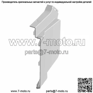 Polaris Fender-Center, нижний, правый, окрашенный, темно-синий