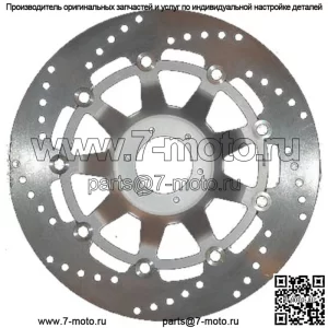 Направленный левый тормозной ротор MD1010LS для Honda VFR750R - RC30 1990 года