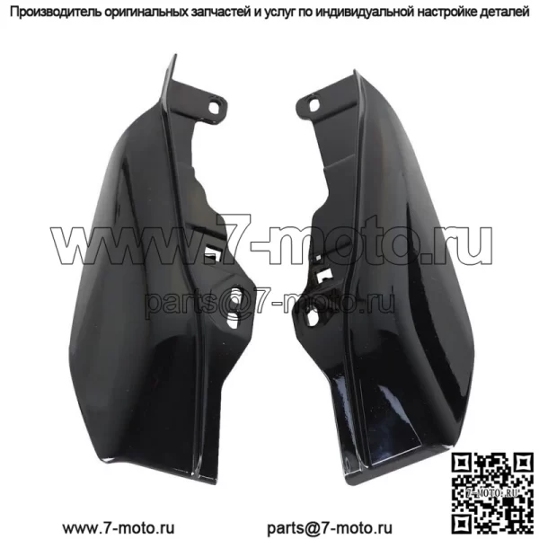 Для Road King Street Glide 2017-2022 Mid-Frame Air Deflector Heat Shield Black - Image 2