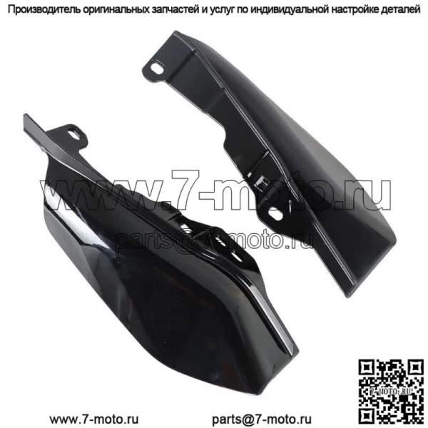 Для Road King Street Glide 2017-2022 Mid-Frame Air Deflector Heat Shield Black - Image 3