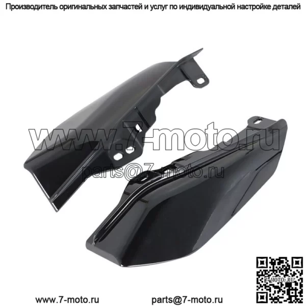 Для Road King Street Glide 2017-2022 Mid-Frame Air Deflector Heat Shield Black - Image 4